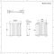 Revive - Anthracite Horizontal Single-Panel Designer Radiator - 25" x 23.25"