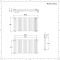 Revive - Anthracite Horizontal Double-Panel Designer Radiator - 25" x 46.5"