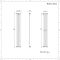 Revive - Black Vertical Single-Panel Designer Radiator - 63" x 9.25"