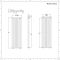 Revive - Black Vertical Double-Panel Designer Radiator - 70" x 23.25"