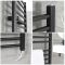 Nox Electric - Matte Black Flat Plug-In Towel Warmer - 23 5/8” x 15 3/4”