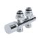 Hudson Reed Chrome Manual Straight H-Block Radiator Valve