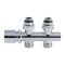 Hudson Reed Chrome Manual Straight H-Block Radiator Valve