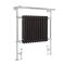 Marquis - Black Traditional Heated Towel Warmer with Drying Rail - 36.75" x 31.25"