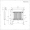 Marquis - White Traditional Heated Towel Warmer with Drying Rail - 36.75" x 31.25"