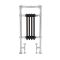 Marquis - Black Traditional Heated Towel Warmer - 36.75" x 17.75"