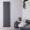 Revive - Anthracite Vertical Single-Panel Designer Radiator - 70" x 18.5"