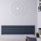 Revive - Anthracite Horizontal Double-Panel Designer Radiator - 18.5" x 70"