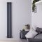Revive - Anthracite Vertical Single-Panel Designer Radiator - 70" x 9.25"