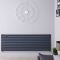 Revive - Anthracite Horizontal Single-Panel Designer Radiator - 23.25" x 70"