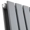 Delta - Anthracite Vertical Double Slim-Panel Designer Radiator - 70" x 19.25"