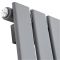 Delta - Anthracite Vertical Single Slim-Panel Designer Radiator - 70" x 19.25"