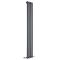 Edifice - Anthracite Vertical Single-Panel Designer Radiator - 70" x 11"