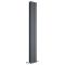 Edifice - Anthracite Vertical Double-Panel Designer Radiator - 70" x 11"