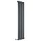 Edifice - Anthracite Vertical Single-Panel Designer Radiator - 70" x 16.5"