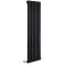 Savy - Black Vertical Single-Panel Designer Radiator - 70" x 18.5"