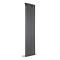 Delta - Black Vertical Single Slim-Panel Designer Radiator - 70" x 19.25"