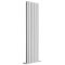 Delta - White Vertical Double Slim-Panel Designer Radiator - 70" x 19.25"