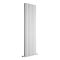 Delta - White Vertical Double Slim-Panel Designer Radiator - 70" x 22"