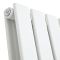 Delta - White Vertical Double Slim-Panel Designer Radiator - 70" x 22"
