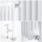 Marquis - White Traditional Heated Towel Warmer with Drying Rail - 36.75" x 31.25"