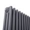 Regent - Anthracite Horizontal 3-Column Traditional Cast-Iron Style Radiator - 23.5" x 23.75"