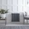 Regent Electric - Anthracite Horizontal 3-Column Traditional Cast-Iron Style Plug-In Radiator - 23.5" x 23"