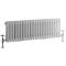 Regent - White Horizontal 2-Column Traditional Cast-Iron Style Radiator - 11.75" x 39.75"