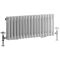 Regent - White Horizontal 2-Column Traditional Cast-Iron Style Radiator - 11.75" x 31"