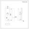 White Floor Mounting Kit for Two-Column Traditional Radiators