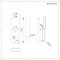 White Floor Mounting Kit for Two-Column Traditional Radiators