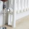 White Floor Mounting Kit for Two-Column Traditional Radiators