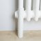 White Floor Mounting Kit for Two-Column Traditional Radiators