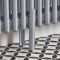 Regent - Metallic Silver Floor Mounting Feet Kit for 3 Column Traditional Radiator