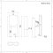 White Floor Mounting Kit for Three-Column Traditional Radiators