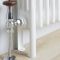 White Floor Mounting Kit for Three-Column Traditional Radiators