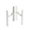 White Floor Mounting Kit for Four-Column Traditional Radiators