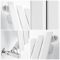 Edifice - White Vertical Single-Panel Designer Radiator - 70" x 22"