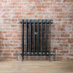 Victoria - Classic Cast Iron Radiator - 25.98" Tall - Pewter - Multiple Sizes Available