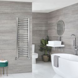 Kent - Chrome Hydronic Flat Towel Warmer - 47 1/4” x 15 3/4”