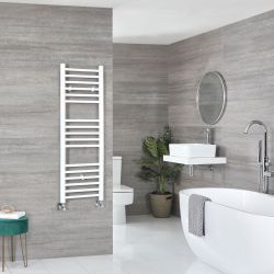 Ive - White Hydronic Flat Towel Warmer - 47 1/4” x 15 3/4”