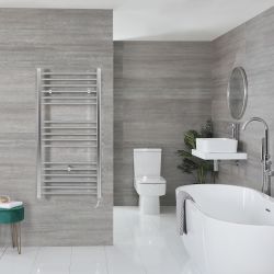 Kent Electric - Chrome Flat Plug-In Towel Warmer - 47” x 20”