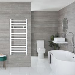 Ive Electric - White Flat Plug-In Towel Warmer - 47” x 20”