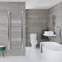 Kent Electric - Chrome Flat Plug-In Towel Warmer - 63” x 20”