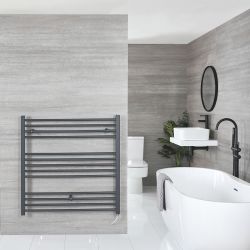 Artle Electric - Anthracite Flat Plug-In Towel Warmer - 39” x 39”