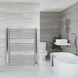 Kent Electric - Chrome Flat Plug-In Towel Warmer - 47” x 39”