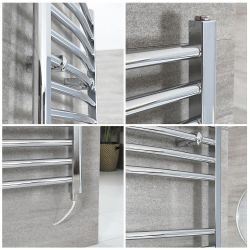 Kent Electric - Chrome Curved Plug-In Towel Warmer - Choice of Size