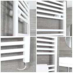Neva Electric - White Flat Plug-In Towel Warmer - Choice of Size