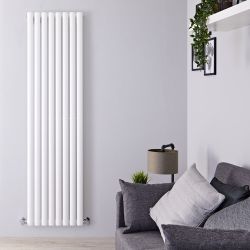 Revive - White Vertical Single-Panel Designer Radiator - 70" x 18.5"