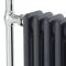Marquis Electric - Anthracite Traditional Plug-In Heated Towel Warmer with Drying Rail - 36.75" x 17.75"